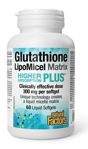 Natural Factors Glutathione LipoMicel Matrix (60 Softgels)