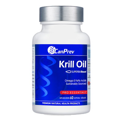 Can Prev Krill Oil 60 SoftGels label