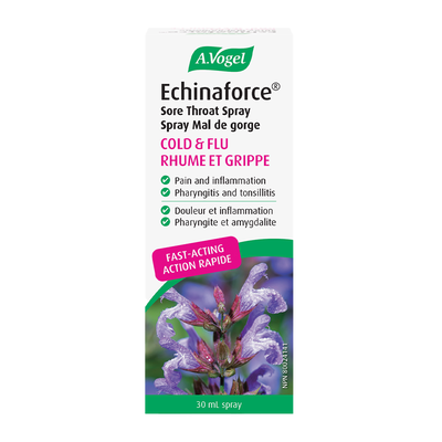 A.Vogel Echinaforce Sore Throat Spray 30mL label