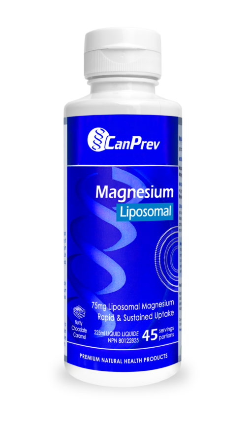 Can Prev Liposomal Magnesium Nutty Chocolate Caramel 225ml label