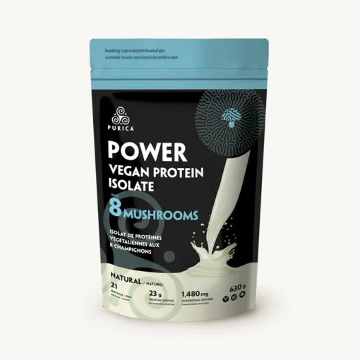 Purica Vegan Protein with 8 mushrooms 630g natural label