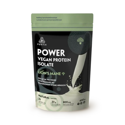Purica Vegan Protein with Lion's Mane 630g natural label