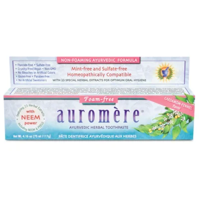 Auromère® Cardamom Fennel SLS Free Toothpaste feature