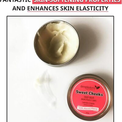 Dimpleskins Sweet Cheeks Body Balm 30g label