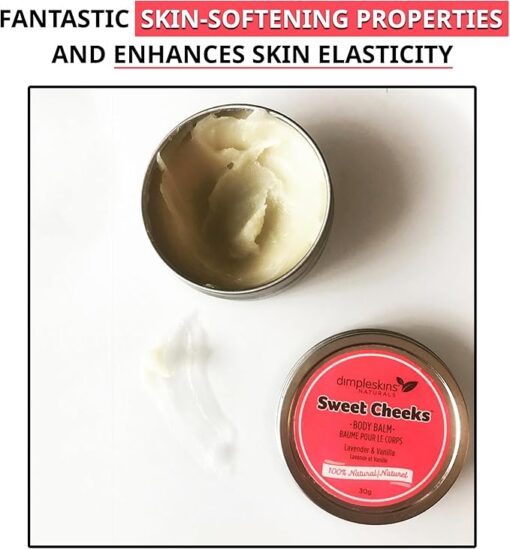 Dimpleskins Sweet Cheeks Body Balm 30g label