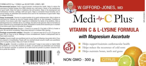 Medi C with Magnesium Powder Citrus Label English