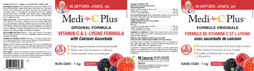 Medi~C Plus with Calcium Powder, Berry label