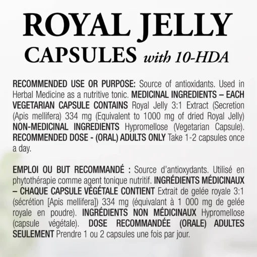 Dutchman's Royal Jelly caps label