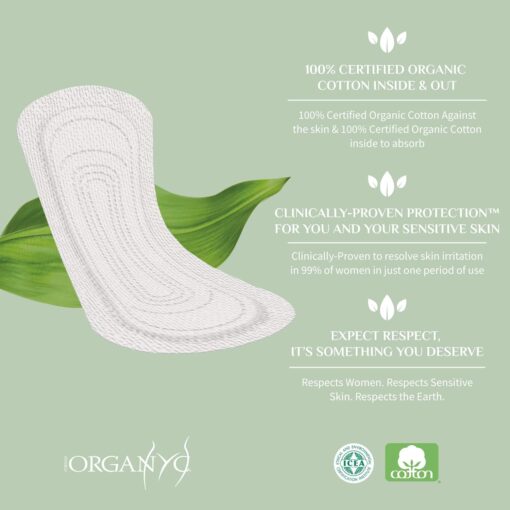 Organyc folded liners marketing